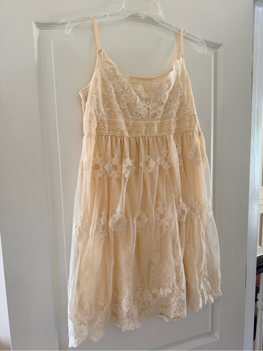 Blu Pepper Cream Lace-Trim Top - Picture 2 of 7